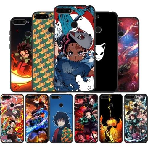 Anime Demon Slayer Kimetsu No Yaiba Black Silicone Soft Phone Case For Honor 8X 9 8 10 20 30 Lite Pro MATE 9 10 20 30 Pro Lite
