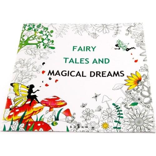 Fairy Tales And Magical Dreams Children Adult Graffiti Coloring Book 25*25CM