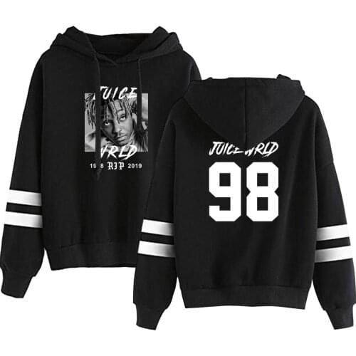 Juice WRLD Hoodie non bag bar long sleeve Hoodies men women Sweatshirts New Autumn casual Hooded boys girls black pullovers
