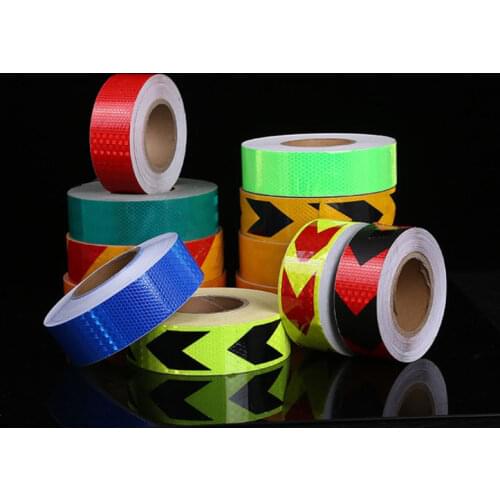 Reflective Safety Warning Strip Tape Car Door Bumper Reflector Stickers Decal