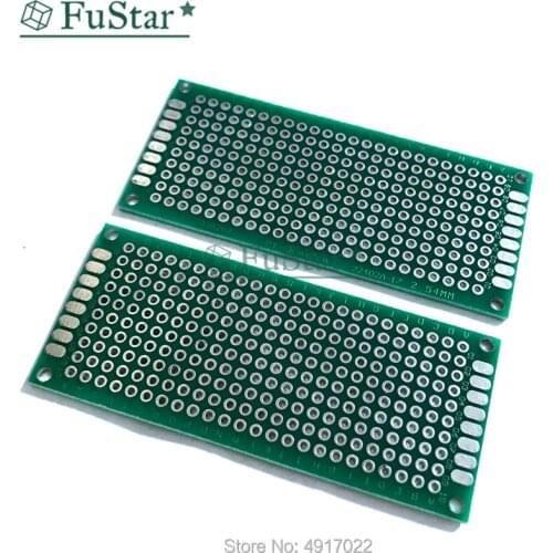 3*7 cm Glass Fibre Universal Circuit Board Connector 5pcs 3x7cm Double Side Prototype PCB Universal Printed Circuit Board FR-4