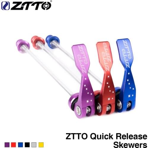 ZTTO 1 Pair Bicycle Parts MTB Road Bike QR Skewers Ultralight 9MM 5MM Quick Release Skewers 100 135 Reliable Axle Accessaries