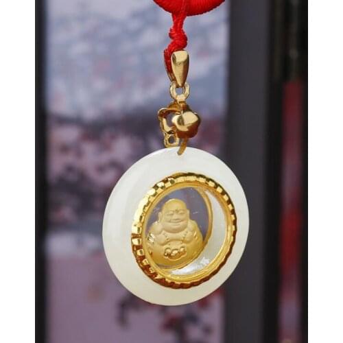 Top Quality Buddha Jade Necklace Good Luck For Men Women Best Choice Gift Pendant Jewelry Hot Sales