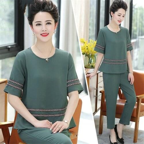 2021 Summer Two Piece Outfits Tracksuit Sportswear Fitness Co-ord Set for Women Plus Size Big Pant Suits and Top Clothing