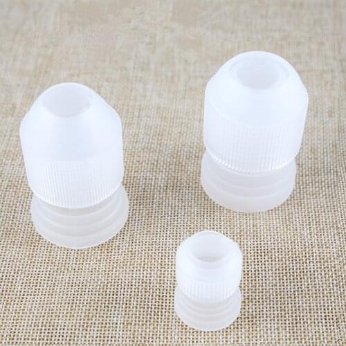 3 Pcs/set S M L Dessert Decorators Adapter Piping Bag Plastic Nozzle Converter Pipeline Coupler Baking Tools Cream Tips