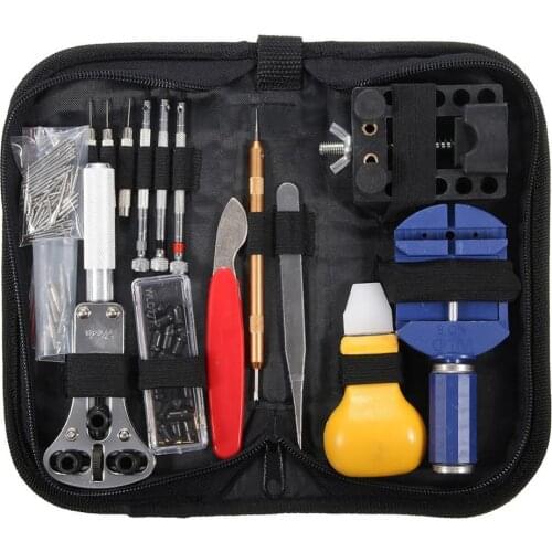 146 Pcs Pro Watch Repair Tool Set Case Opener Link Pin Remover Tweezers Kit