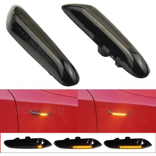 2pcs Dynamic Flowing LED Turn Signal Side Marker Light Blinker For BMW E46 E60 E61 E90 E91 E81 E87 E82 E88 E83 E84 E92 E93 X3 X1