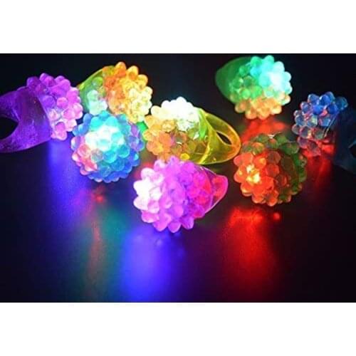 20pc/set Luminous Rings Stars Shine In The Dark Childrens Toys Flash LED Cartoon Lights Glow In The Dark Toys for Kids In Night