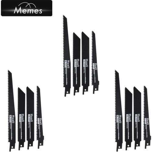 4/8/12PCS Reciprocating Saw Blades For Wood Metal PVC Pipe Cutting Power Tools Accessories