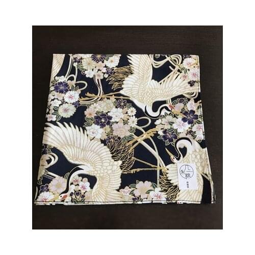 45CM 70CM 90CM 120CM 140CM geisha fan crane Japanese style wrapping cloth furoshiki handkerchiefs Flower traditional fabric