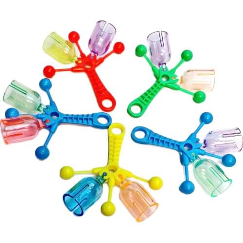 6 Pcs 10.5cm Merry Christmas Jingle Shaker Bells Clicker Cracker Sound Maker Kid Party Favor Game Novelty Birthday Prize Gift