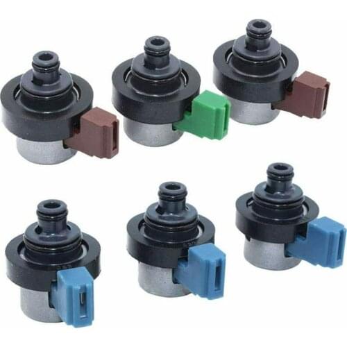 6pcs Solenoid Valve 4EAT Transmission Case Solenoid Valve Kit Automobile Refitting Accessories Metal Parts