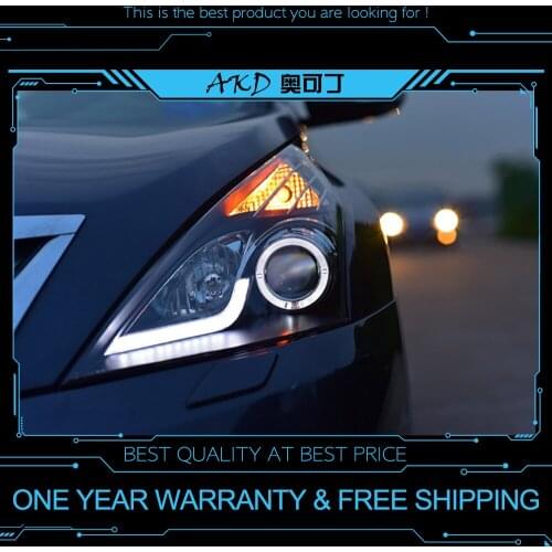 AKD Car Styling Headlights for Nissan Teana 2009-2012 LED Headlight DRL Head Lamp Led Projector Automotive Accessories
