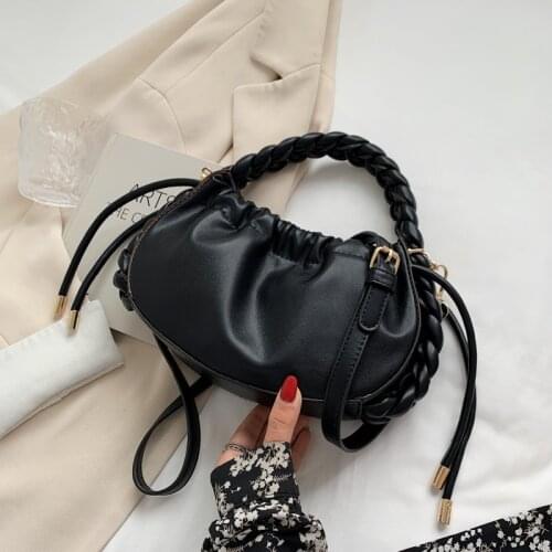 Black Bags for Women Leather Handbag Tote Shoulder Bag Ladies Purse and Handbag Luxury Bolsos Sac A Main Femme