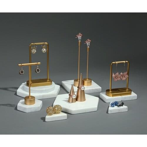 Gold Jewelry Display Rack Earrings Display Stand for Bracelet Fashion Gifts