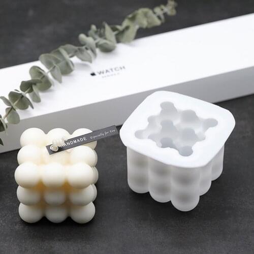 1PC DIY Candles Mould Soy Wax Candle Mold Aromatherapy Plaster Candle 3D Silicone Mold Hand-made Soy Candles Aroma Wax Soap Mold