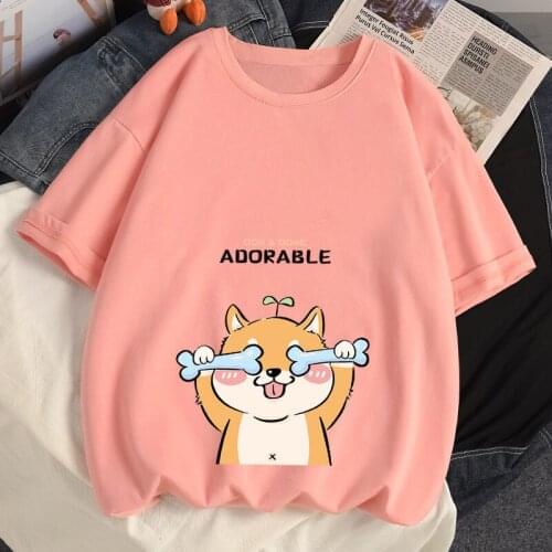 Women Tops Summer Cotton T Shirt Loose Short Sleeve T Shirt Harajuku Girl T Shirt Womens T Shirt Fashion Womenswear Plus Size