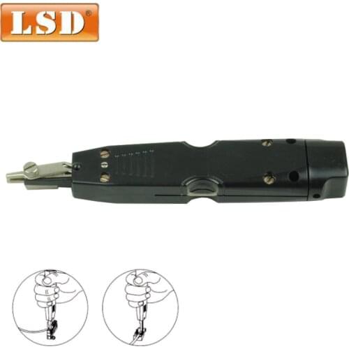 LS-314BK INSERT punch down tool use on 10pairs telecom terminal block modules IDC Network Telephone Insertion krone tool