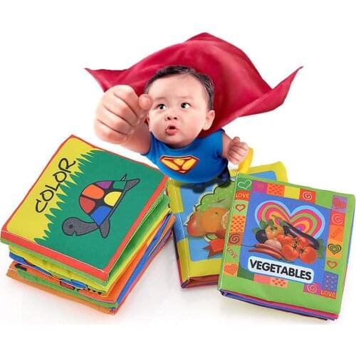 Intelligence Development Funny Cloth Cognize Book Educational Toy for Kids Baby