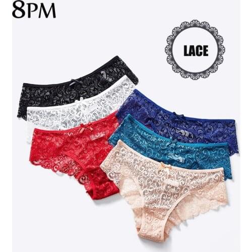 Lace Thong Panties Women Sexy Ice Silk Seamless Panties Mini G String Hollow Hight Waist Thong Breathable Soft Underpants