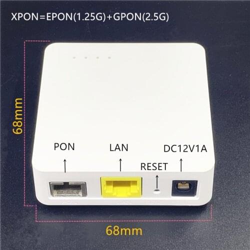Minni 10 pcs ONU English 68MM XPON EPON1.25G/GPON2.5G G/EPON ONU FTTH modem G/EPON compatible router English ONU MINI68*68MM