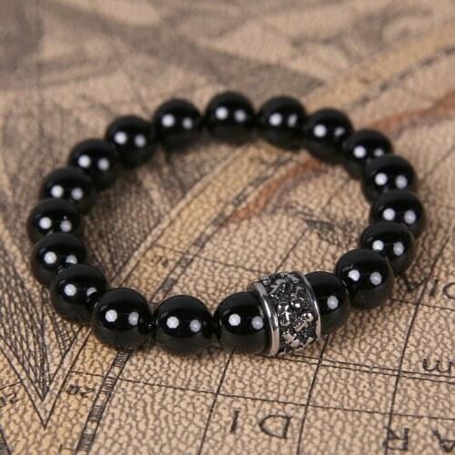 2019 New Fashion Geometric Beaded Men Bracelets Simple Classic Stone Bead Charm Bracelets & Bangles For Men Jewelry Gift