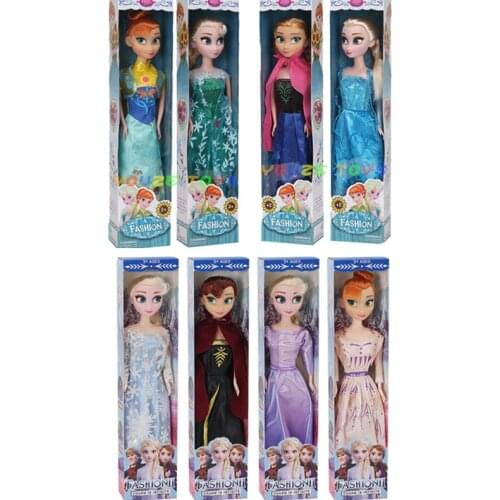 Set Disney 30CM Frozen 2 Elsa Anna Princess collection action figure Hot Toys Model Dolls Christmas New Year Gift for Children