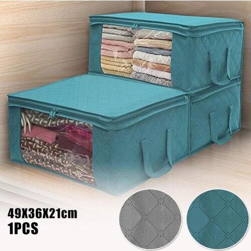 Non-Woven Clothes Storage Bag Fabric Storage Box Foldable Wardrobe Car Pet Box Organizer Toy Cabinet Trunk House Storage