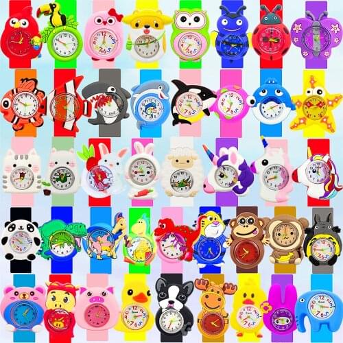 Low Price Clearance Cartoon Car Toy Children Watch Baby Christmas Gift 3D Dog Kids Watches Girls Boys Quartz Watch Child Clock 2