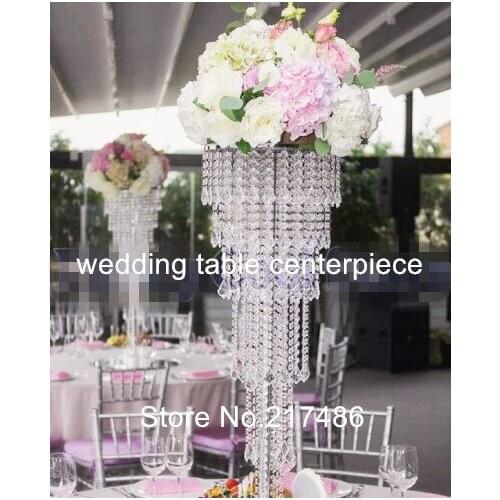 New style Wedding table decor table acrylic crystal ball centerpieces senyu01063