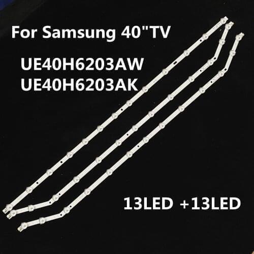 Original LED Backlight strip 13 lamp For Samsung 40"TV D3GE-400SMB-R3 D3GE-400SMA-R2 UE40H6203AW UE40H6203AK LM41-00001V