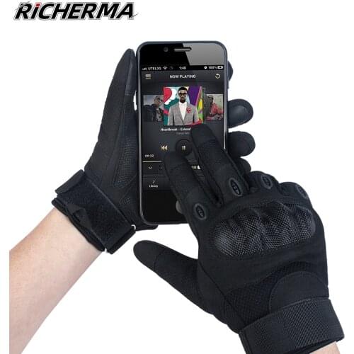 Touch Screen Motorcycle Gloves Knuckles Hand Protective Summer Cycling Gloves Full Finger Tactical Gloves Male Winter