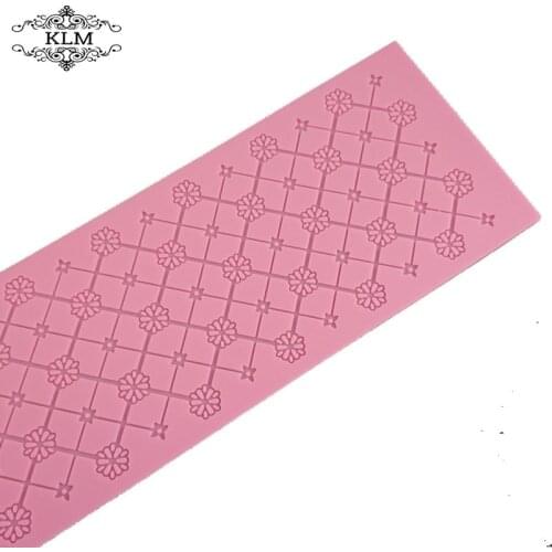 Food Grade Baking Tool Fondant Lace Cake Silicone Mold
