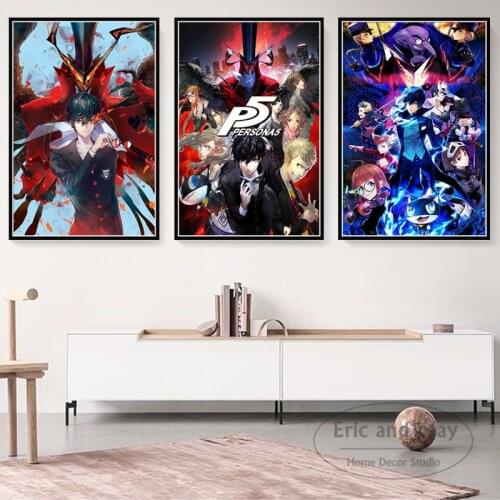 Persona 5 Video Game Posters And Prints Canvas Painting Wall Pictures For Living Room Abstract Decorative Home Decor Tableau