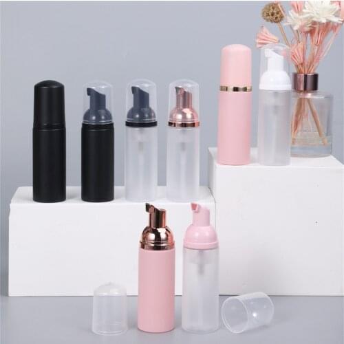 50ml Plastic Foam Pump Bottle Refillable Empty Cosmetic Container Cleanser Soap Shampoo Foaming Bottles