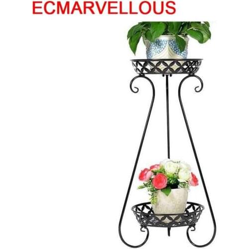 Support Pour Plante Terrasse Decoration Decorative Metal Planten Standaard Balcone Balcony Flower Shelf Stand Balkon Plant Rack