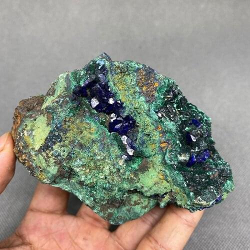 Natural azurite mineral cristal espécime da província de anhui, china
