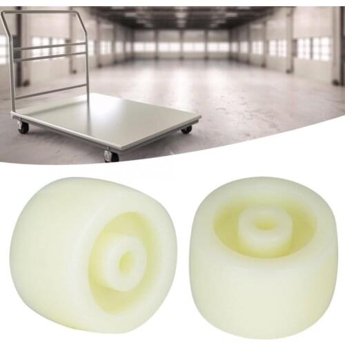 10Pcs 1.5Inch Nylon Wheel Round Pulley Caster Roller 40KG Bearing Sliding Glass Door Rollers For Furniture Cabin Safety Stable