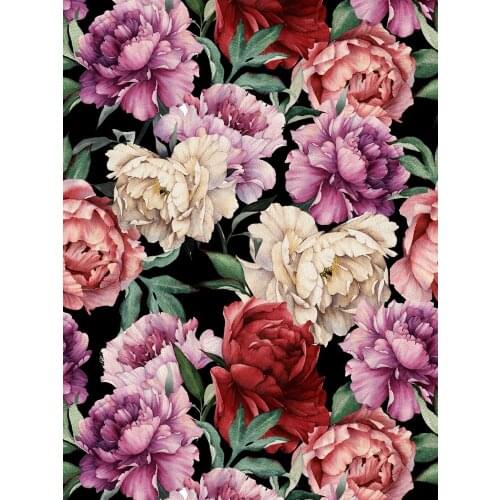 Peel And Stick Romantic Rose Floral Wallpaper Pink/Green/Bright Red/Yellow Vinyl Self Adhesive Decor Contact Papers Home Decor