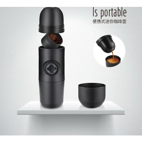 Manual and Portable Hand-pressed Espresso Machine Outdoor Accompanying Mini Coffee Cup Hiking Home Office Coffee Machine Press