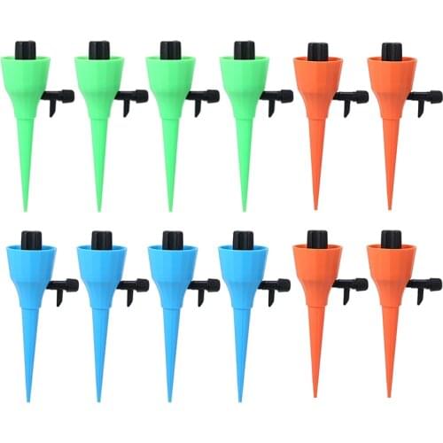12Pcs Automatic Drip Irrigation Watering System Dripper Spike Kits Garden Household Plant Flower Automatic Waterer Tools