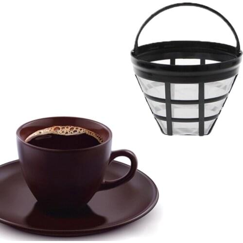 Replacement Coffee Filter Reusable Refillable Basket Cup Style Brewer Tool 85DA