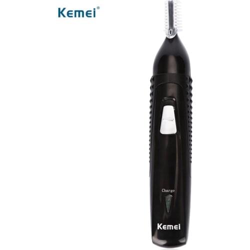 Kemei 3 In 1 Rechargeable Trimmer Electric Ear Nose Hair Eyebrow Trimmer Sideburns Cutter Cleaner Clipper Trim Mustache