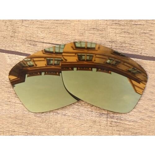 Vonxyz Bronze Mirror Polarized Replacement Lenses for-Oakley Jupiter Squared Frame