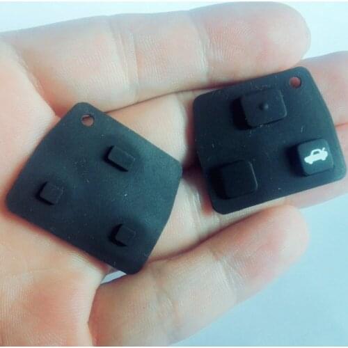 10PCS/LOT 3 button replacement Remote Key Silicon rubber pad For Toyota Key button Pad rubber