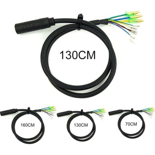 1Pc 170cm/130cm/160cm E-bike 9Pin Motor Extension Cable Cord For Bafang Front Rear Wheel Hub Motors Electric Bicycle Accessories