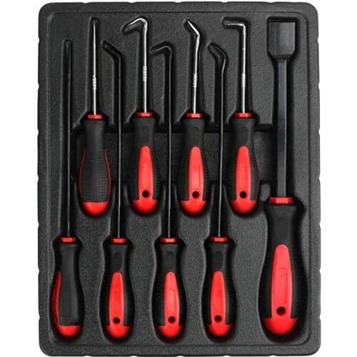 9pcs/set Precision Pick and Hook Set With Scraper Automotive and Electronic Hand Tools