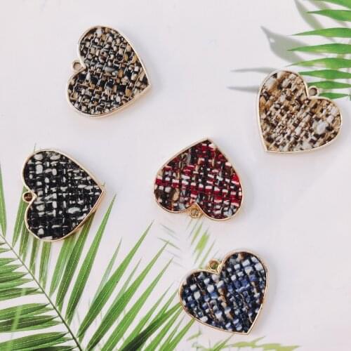 Alloy Love Pendant Necklace Charms DIY Material Jewelry Earring Accessories