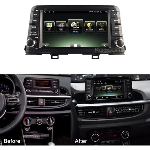 Koason Android Car Multimedia Player Stereo System For KIA PICANTO RIO 8/9inch GPS Navigation Wifi Bluetooth DVR RDS USB
