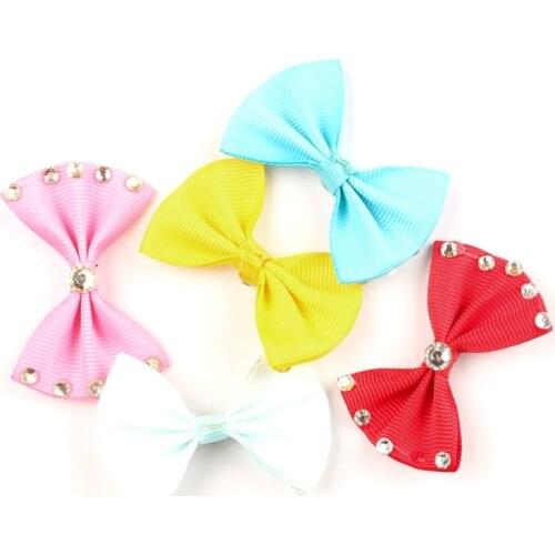 20Pcs Mixed 60x40mm Satin Ribbon Bowknot Handicrafts Sewing For Clothes Headband Riband Needlework Decoration Diy Accessories